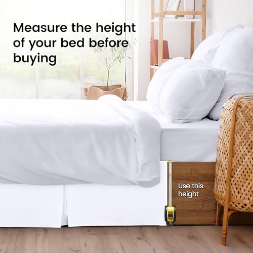Utopia Bedding Twin Bed Skirt - Soft Microfiber with 15" Drop