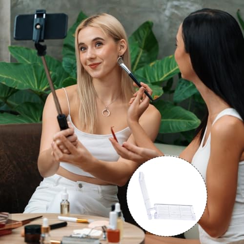 4-Piece Refillable Makeup Palette Cases for Travel - Clear