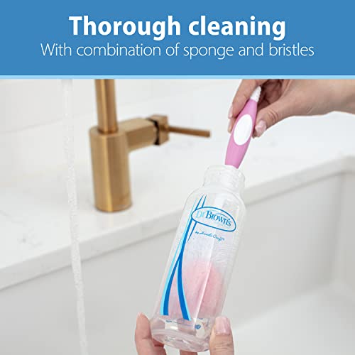 Dr. Brown's Baby Bottle Cleaning Brush Set with Nipple Cleaner - 18-Pack