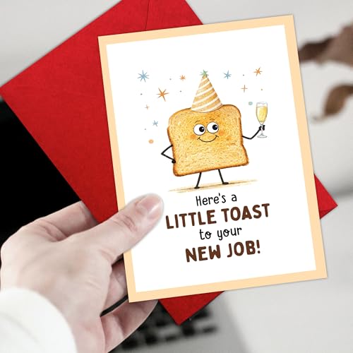 New Job Card and Keychain Gift Set - Congratulations Farewell Present