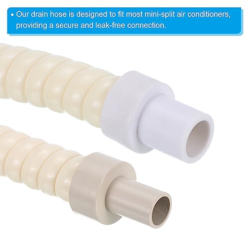 PATIKIL 1.6ft PVC Air Conditioner Drain Hose - Flexible & Leak-Free