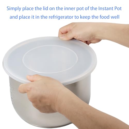 MIRUMIO Silicone Lid for Instant Pot 6QT & 5QT - 9.8 Inch Reusable Food Cover