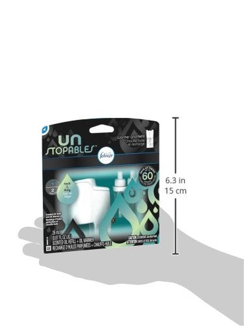 Febreze Unstopables Fresh Pluggable Scented Oil Refill with Warmer Air Freshener (1 Count, 0.87 Oz)