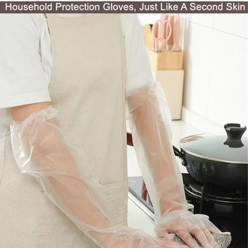 Hipifans Reusable Waterproof Cleaning Gloves - 10 Pcs Set, 23.6 Inch