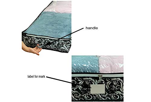 Under Bed Storage Bags with Transparent Window - Washable Organizer