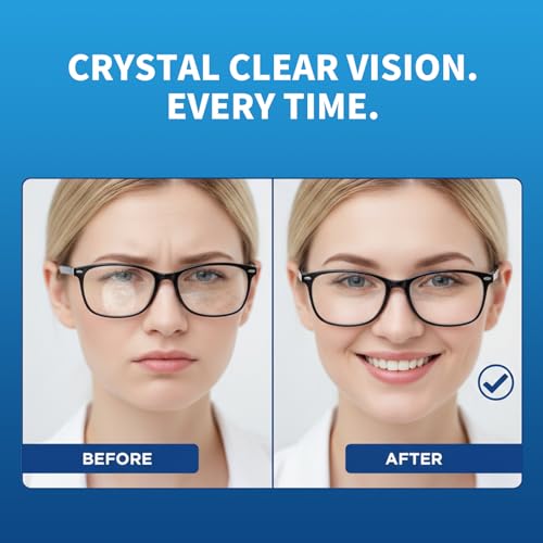 Lens Cleaning Wipes - 220 Count Individually Wrapped for Glasses & Lenses