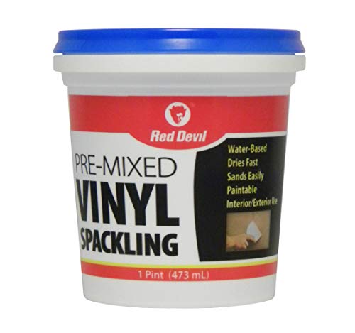 Red Devil Pre-Mixed Vinyl Spackling, 1 Pint - Interior & Exterior Wall Patch