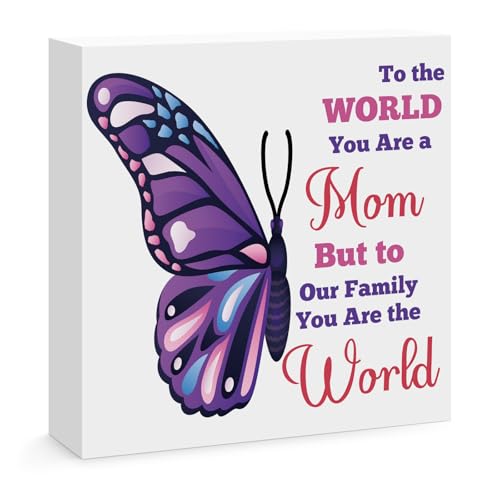 Heartfelt Wooden Box Sign for Mom - Perfect Gift for Any Occasion