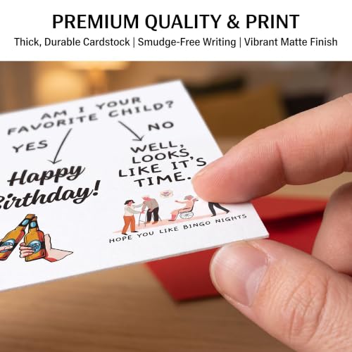 Funny Birthday Card for Dad - Am I Your Favorite Child?