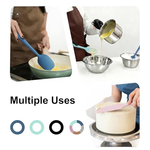 Redfly 5-Piece Heat-Resistant Silicone Spatula Set for Baking