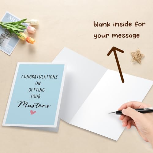 Funny Masters Degree Graduation Card with Red Envelope - Gevinna