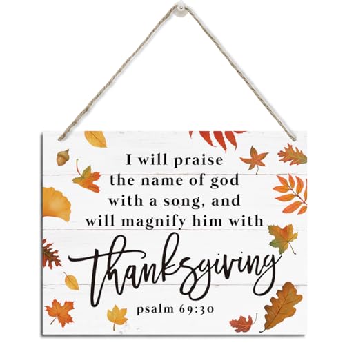 Rustic Scripture Wood Wall Sign Bible Verse Hanging Home Decor Plaque