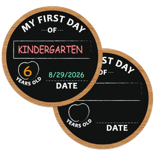 My First Day of School Double-Sided Reusable Sign – Kindergarten & Preschool Photo Prop