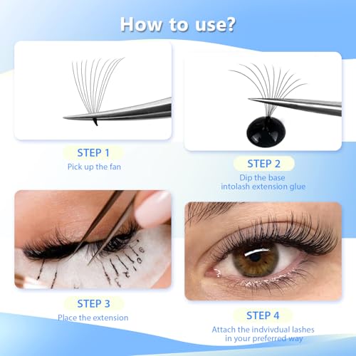 Dedila 10D Premade Volume Eyelash Extensions D Curl 0.07mm 18mm