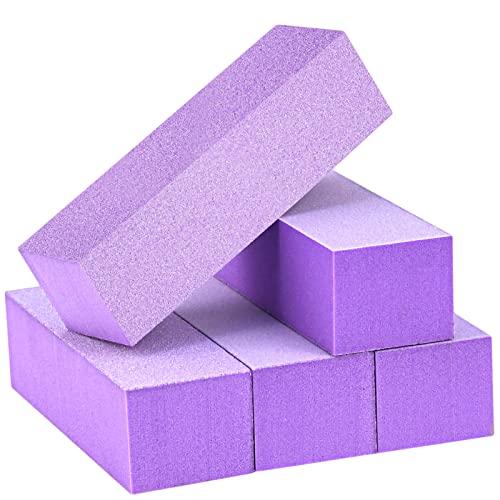 Maryton Nail Buffer Block 100/180 Grit 5 Count Purple