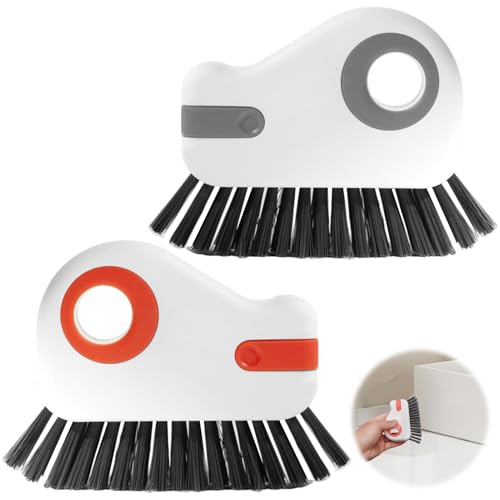 2 Pcs 2 in 1 Window Track Cleaner Brush Set - Ergonomic Design