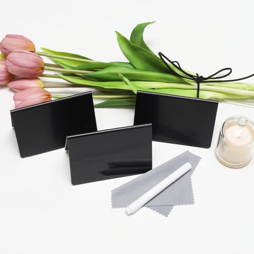 15 Pack Mini Chalkboard Signs for Parties & Weddings - Reusable