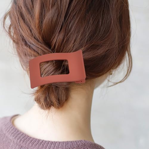 Lawie 8-Piece Flat Hair Clips Acrylic French Hair Barrettes
