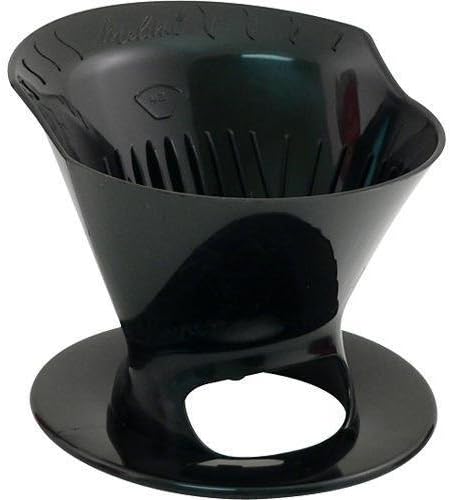Melitta 64007 Pour-Over Coffee Brew Cone - Single Cup Black Design for Perfect Brewing