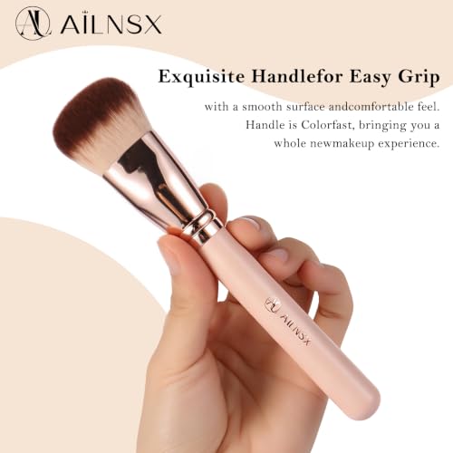 AILNSX Large Foundation Brush - Soft Dense Makeup Brush for Liquid, Cream & Powder
