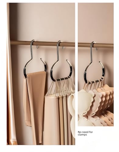 Multi-Function Wall-Mounted Hat & Scarf Organizer - Durable PVC Coated Hangers, 10PCS
