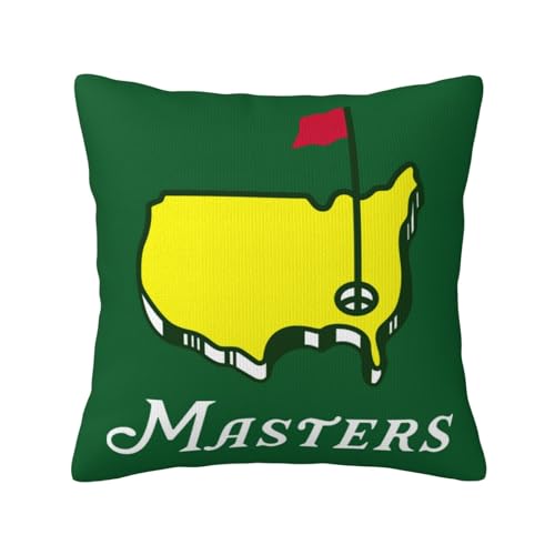 YISPA Golf 3 Decorative Throw Pillow Cover, Soft Plush 18x18 Inch Square