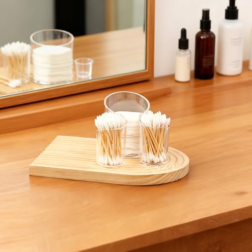 Cotton Pad Holder - Multi-Compartment Organizer for Bathroom
