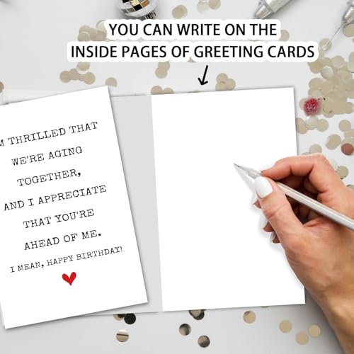 Funny Age Gap Birthday Card for Spouse or Friend