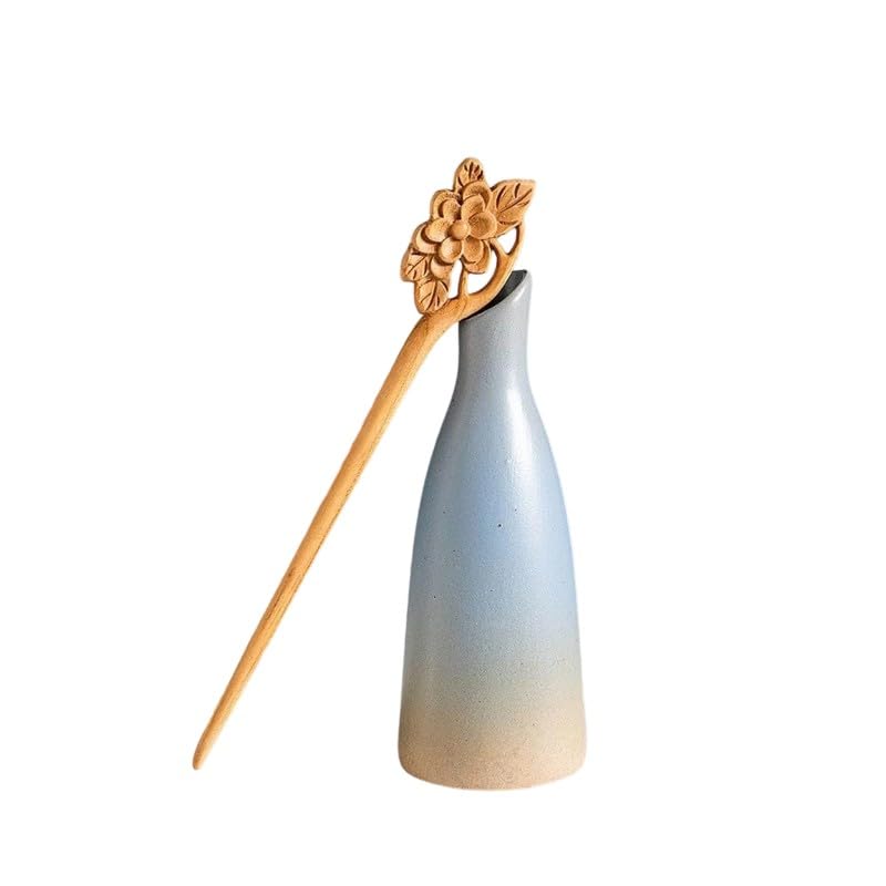 Labriciyon Wooden Hair Stick Vintage Carved Chinese Hair Fork