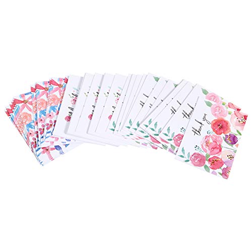 Amazon Basics Floral Thank You Cards with Envelopes, 4x6 Inches, 480 Pack