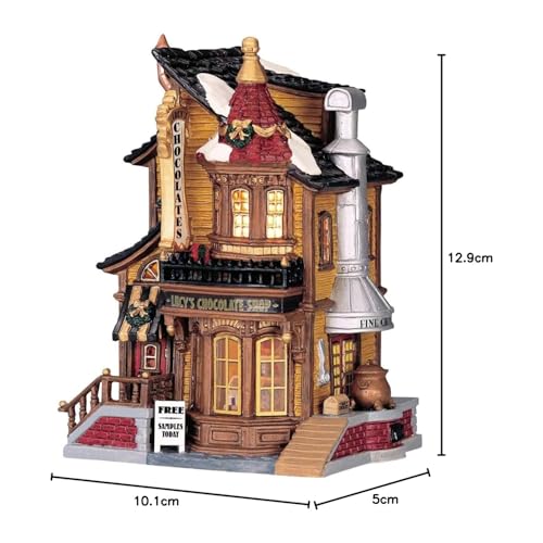 Lemax Christmas Village Lighted Building Lucy’s Chocolate Shop - Battery Operated