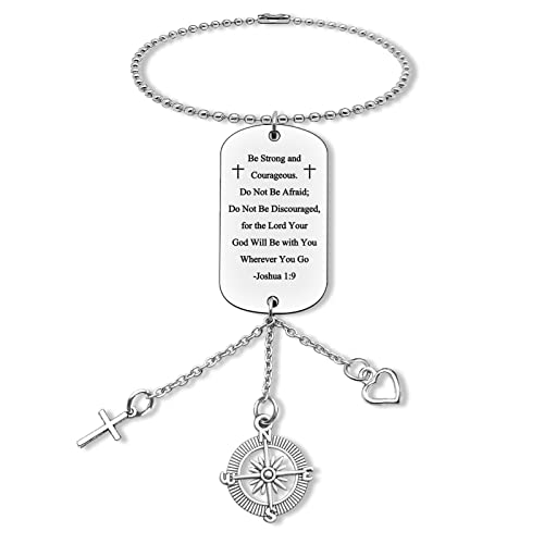 Inspirational Christian Rear View Mirror Ornament - Bible Verse Gift