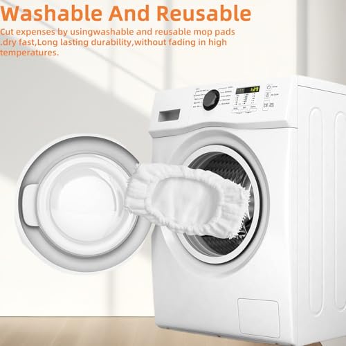 Reusable Microfiber Mop Pads for Oreck Steam Mop - 2 Pack