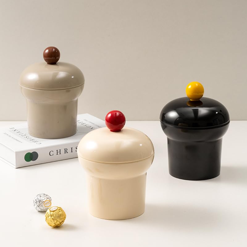 Memphis Style Resin Cookie Jar with Lid - 20oz Decorative Canister