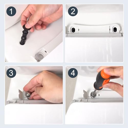 Toilet Seat Replacement Hardware Kit for TOTO THU651N, 2-Pack