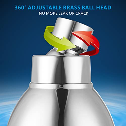 High Pressure Shower Head - Chrome Pressure Boosting Showerhead
