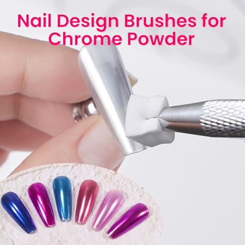 ESUOHYM 150 Pcs Nail Sponges with Grabber Pen for Ombre Blending Art