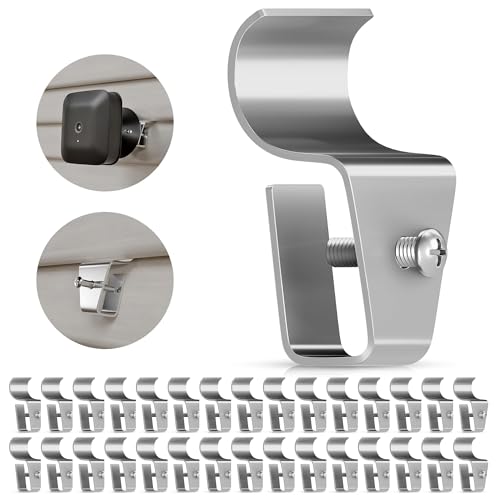 Goabroa Heavy Duty Vinyl Siding Hooks - 30 Pack Stainless Steel Clips for Outdoor Cameras