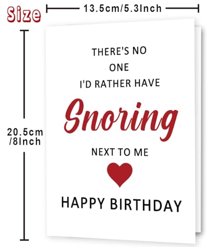 Funny Romantic Birthday Card for Him - Couples Gift Card