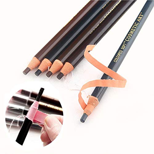 Acfun Peel-Off Eyebrow Pencil Set 5 Colors Drawing Makeup Tool