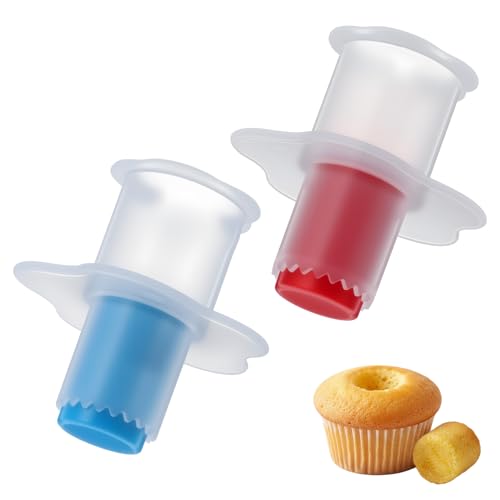 2-Piece Cupcake Corer Set - Muffin Filler Tool for Baking