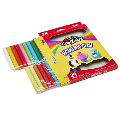 Cra-Z-Art Modeling Clay 24 Colors - 17.5 oz Non-Toxic Pack