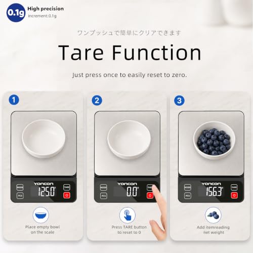 High Precision Digital Food Scale for Kitchen & Baking - 11lb