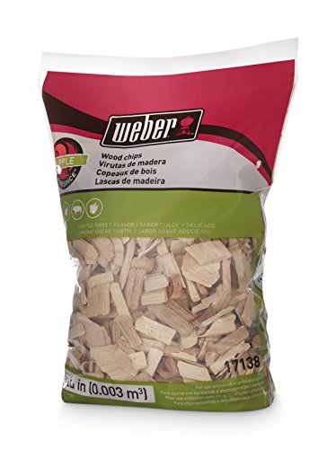 Weber Apple Wood Chips, 2 lb (Pack of 2) - Perfect for Grilling & Smoking