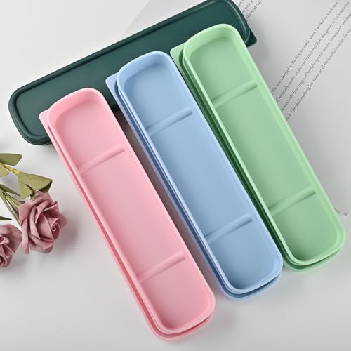 Travel Utensil Case – 4 Pack Reusable Flatware Storage Box