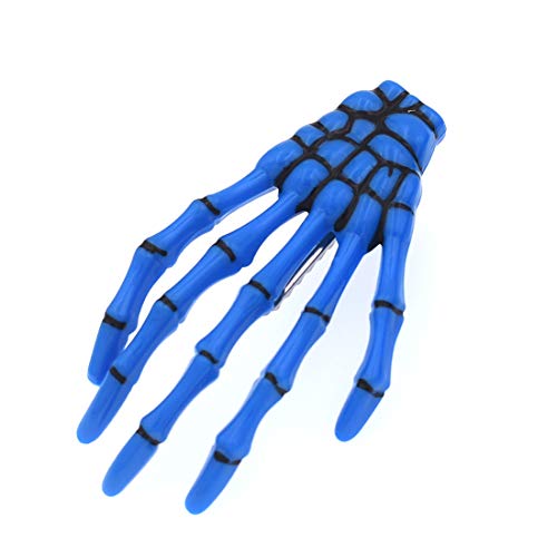 Skeleton Hand Hair Clips 8-Pack Mixed Color Bone Hair Accessories