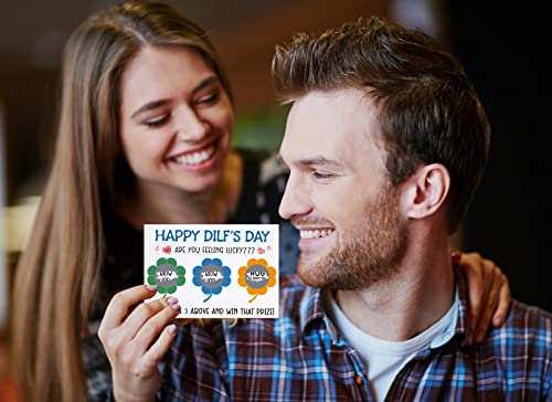 FLYAB Naughty Scratch Off Father's Day Card for Husband - Funny Greeting Card with Envelope