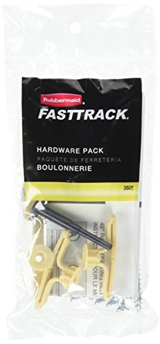 Rubbermaid Garage FastTrack Rail Hardware Pack Gray