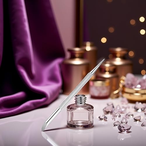 Stainless Steel Double Ended Cuticle Pusher and Nail Dotting Tool
