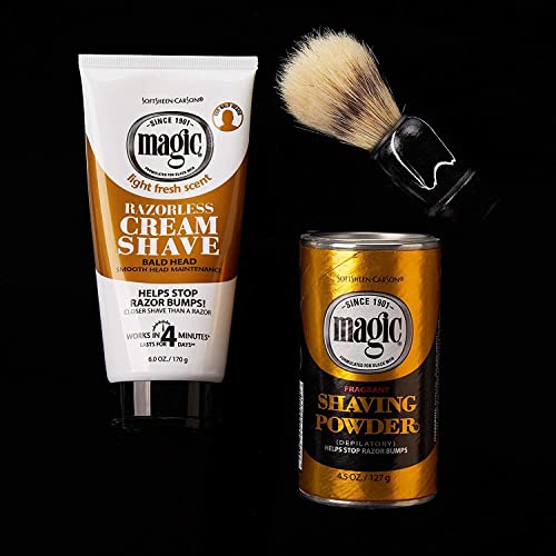 Magic Shave Razorless Shaving Powder for Men 4.5 oz